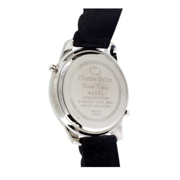 Charles Delon Casual Style Black/Silver Watch main image 3